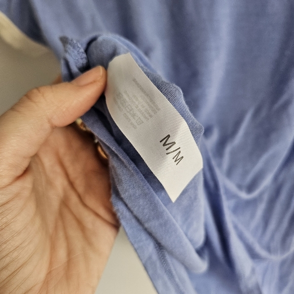 Vintage Style Blue Graphic Ringer Tee - Picture 5 of 7